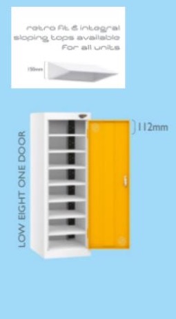 Low eight door ALC locker configuration